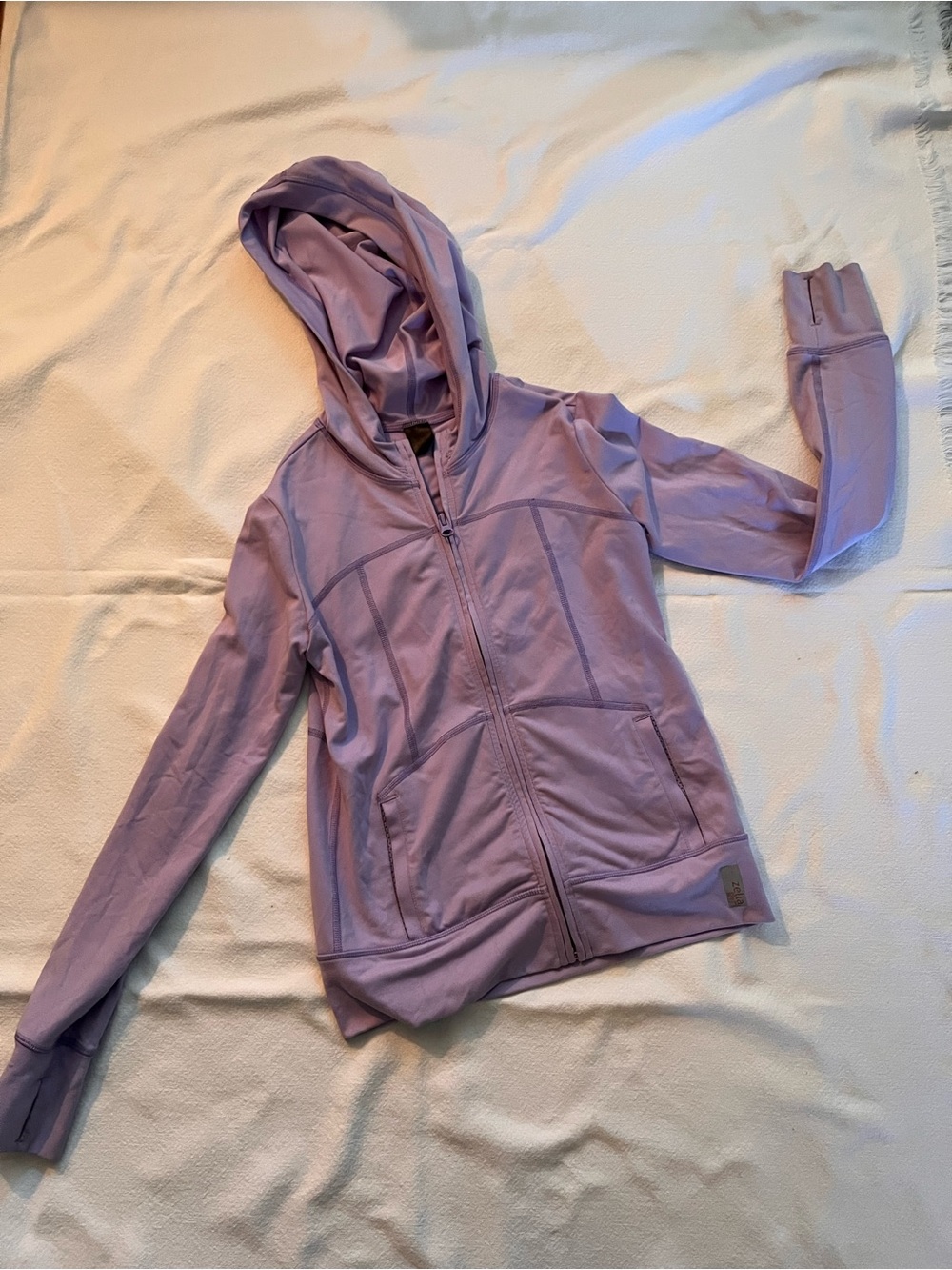 Zella Girl Lavender Hooded Zip Jacket